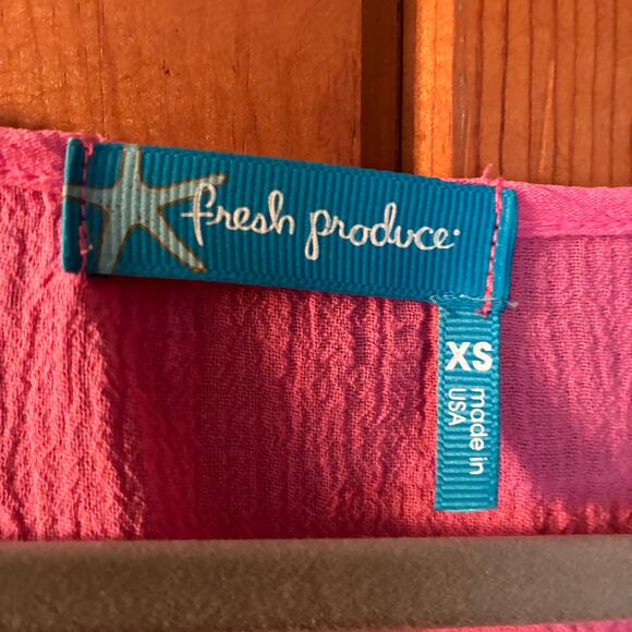 Fresh Produce Tunic Top Pink Cotton Crepe XS - Picture 2 of 6